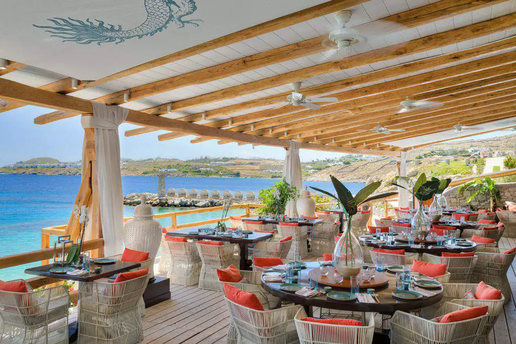 tropicana beach bar - restaurant mykonos greece, tropicana beach bar restaurant - paradise mykonos