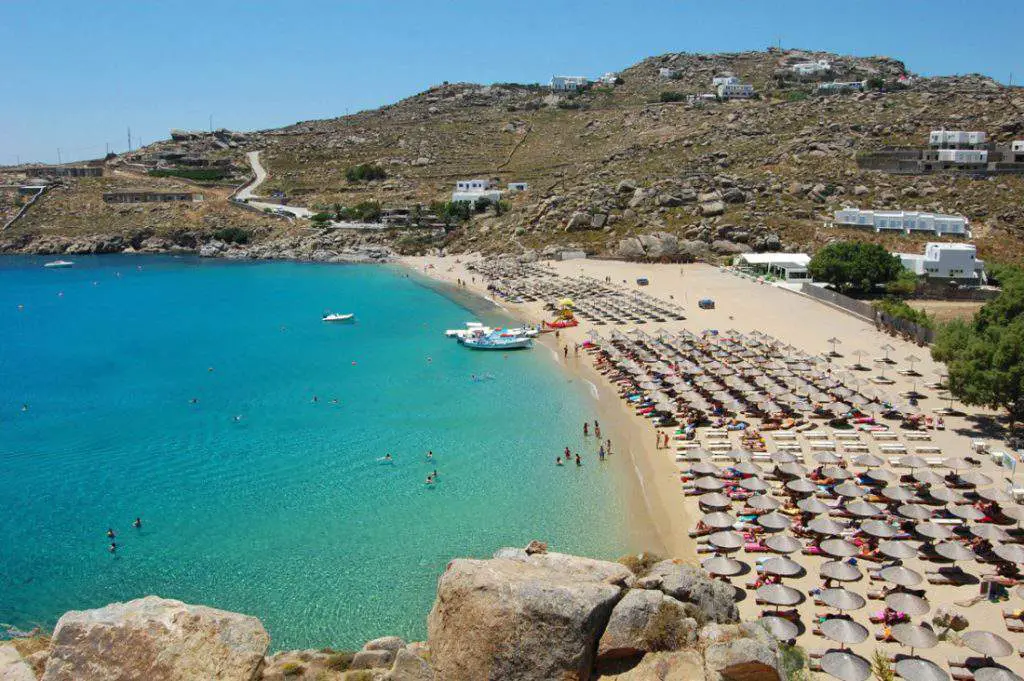 super paradise beach greece, super paradise beach resort