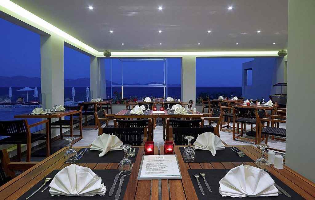 Dimitra Beach Resort﻿ restaurant, kids pool hotels in Kos, beach exclusivity hotels in Kos