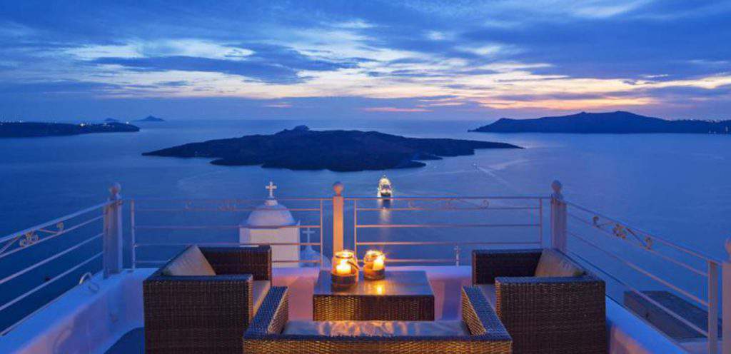 Fira Hotels with Wonderful View of the Sunset